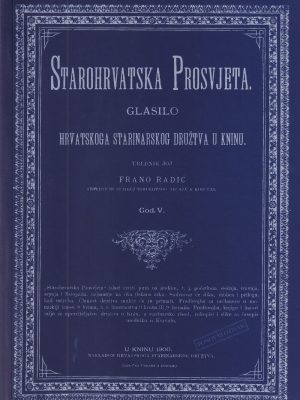 Časopis Starohrvatska prosvjeta god. V./1900.
